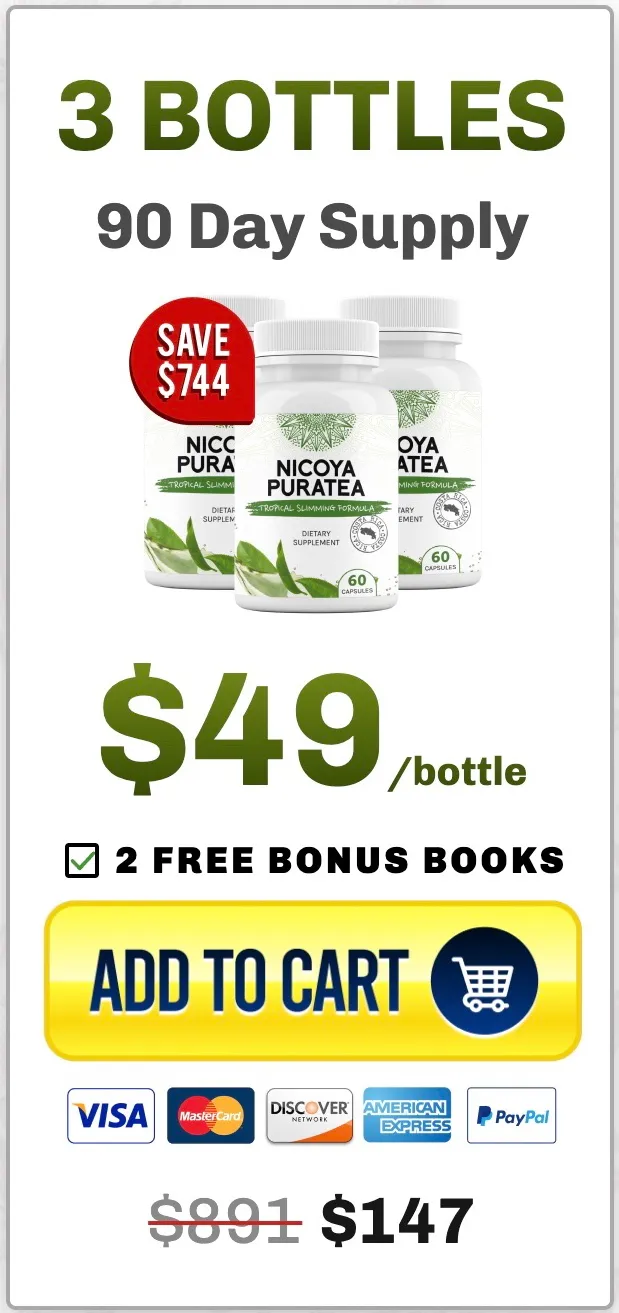 Nicoya PuraTea 3 bottles